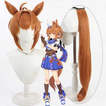 【In Stock】Game Umamusume:Pretty Derby Cosplay フリオーソ Furioso Cosplay Wig With Ears and Tail