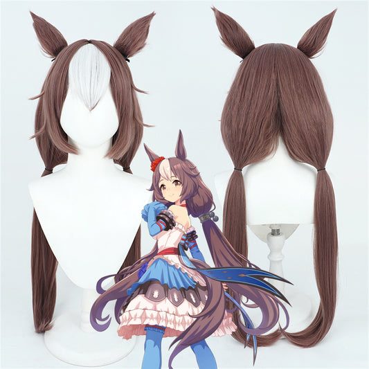 【In Stock】Game Umamusume:Pretty Derby Cosplay ヤマニンゼファー Yamanin Zephyr Cosplay Wig With Ears and Tail