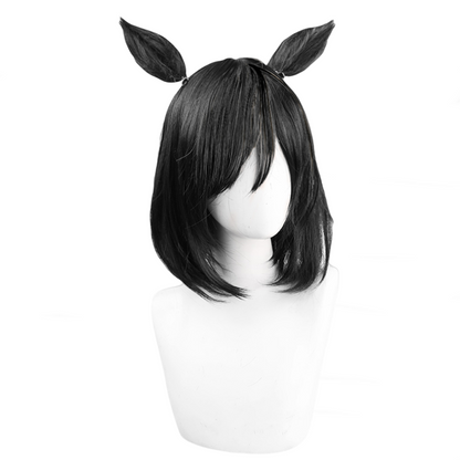 【In Stock】Game Umamusume:Pretty Derby Cosplay エイシンフラッシュ Eishin Flash Cosplay Wig With Ears and Tail
