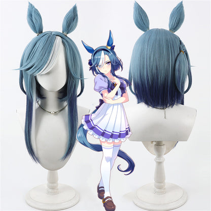 【In Stock】Game Umamusume:Pretty Derby Cosplay アドマイヤグルーヴ Admire Groove Cosplay Wig With Ears and Tail