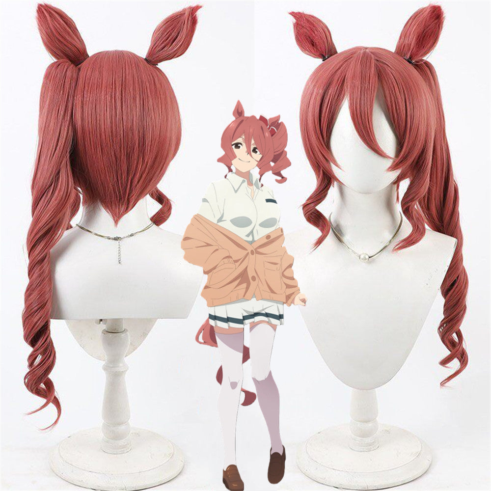 【In Stock】Game Umamusume:Pretty Derby Cosplay ノルンエース Norn Ace Cosplay Wig With Ears and Tail