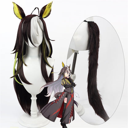 【In Stock】Game Umamusume:Pretty Derby Cosplay ドリームジャーニー Dream Journey Cosplay Wig With Ears and Tail