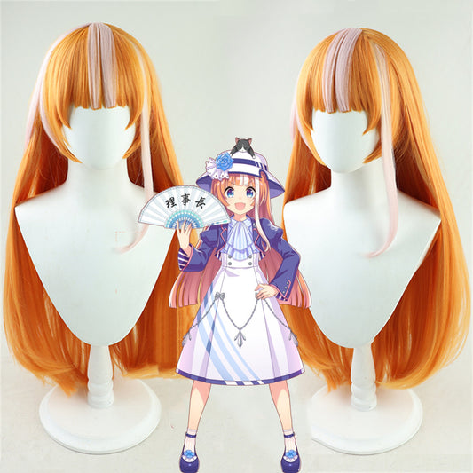 【In Stock】Game Umamusume:Pretty Derby Cosplay 秋川 やよい Yayoi Akikawa Cosplay Wig
