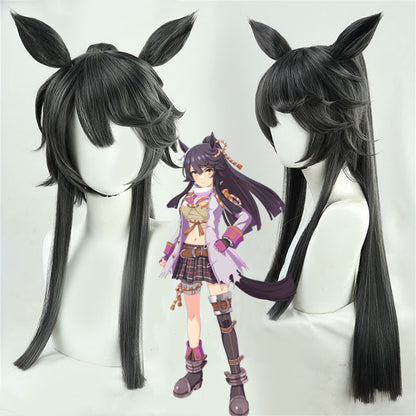 【In Stock】Game Umamusume:Pretty Derby Cosplay Maverick ナリタブライアン Cosplay Wig With Ears and Tail
