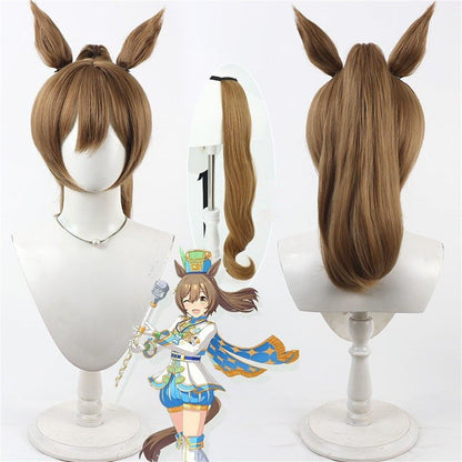 【In Stock】Game Umamusume:Pretty Derby Cosplay Pride Apparel スマートファルコン Smart Falcon Cosplay Wig