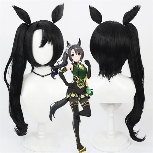 【In Stock】Game Umamusume:Pretty Derby Cosplay サトノクラウン Satono Crown Cosplay Wig With Ears and Tail