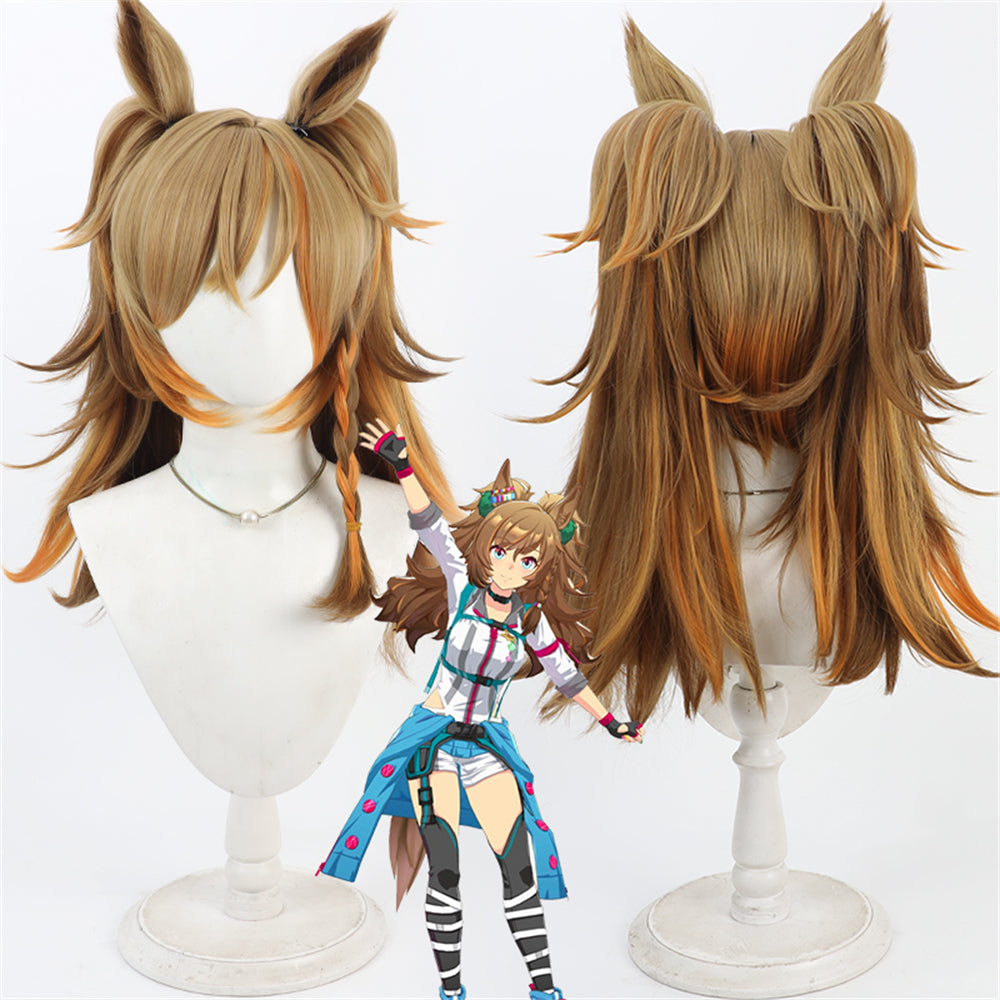 【In Stock】Game Umamusume:Pretty Derby Cosplay ブラストワンピース Blast Onepiece Cosplay Wig With Ears and Tail