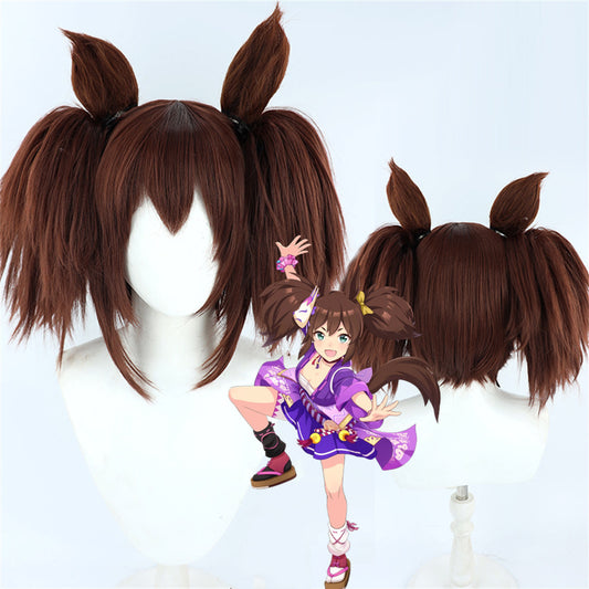 【In Stock】Game Umamusume:Pretty Derby Cosplay イナリワン Inari One Cosplay Wig With Ears and Tail