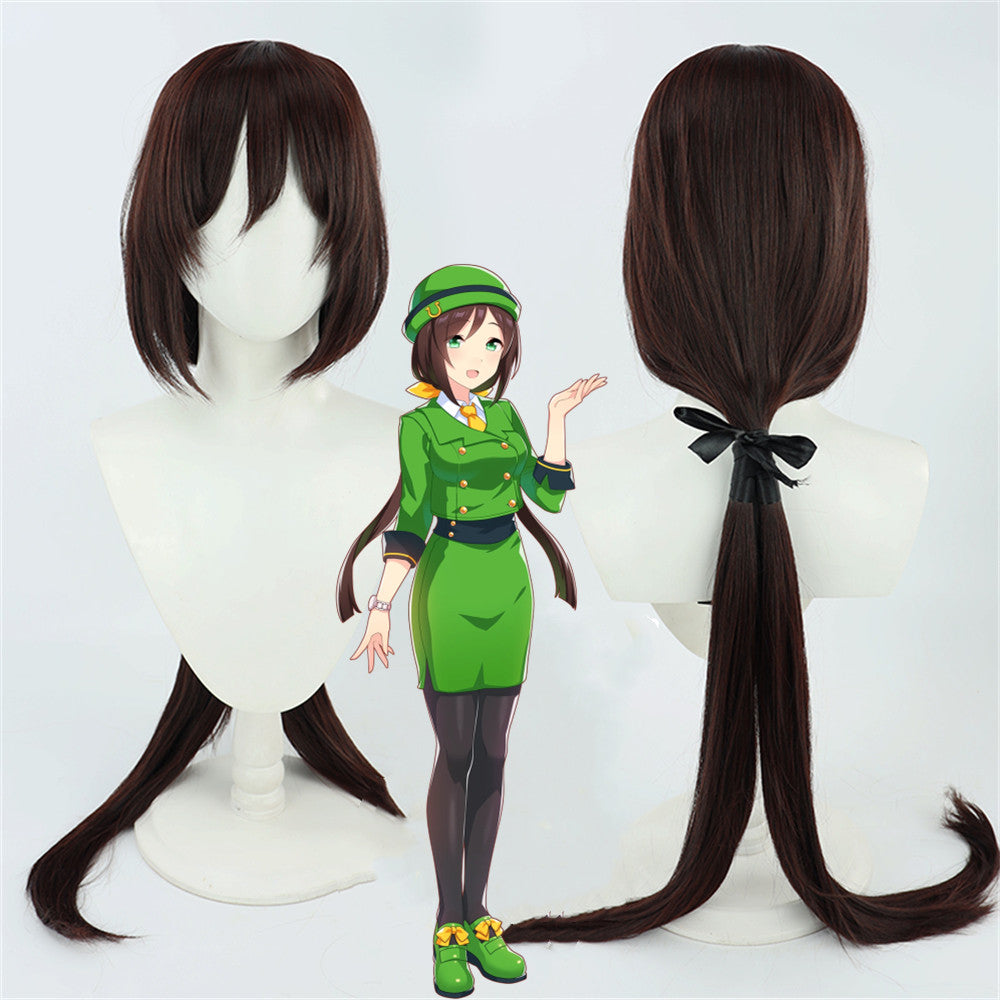 【In Stock】Game Umamusume:Pretty Derby Cosplay 하야카와 타즈나 Tazuna Hayakawa Cosplay Wig