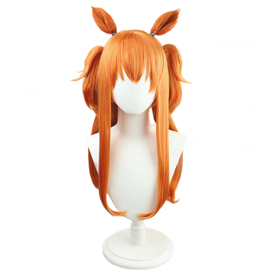 【In Stock】Game Umamusume:Pretty Derby Cosplay マヤノトップガン Mayano Top Gun Cosplay Wig With Ears and Tail