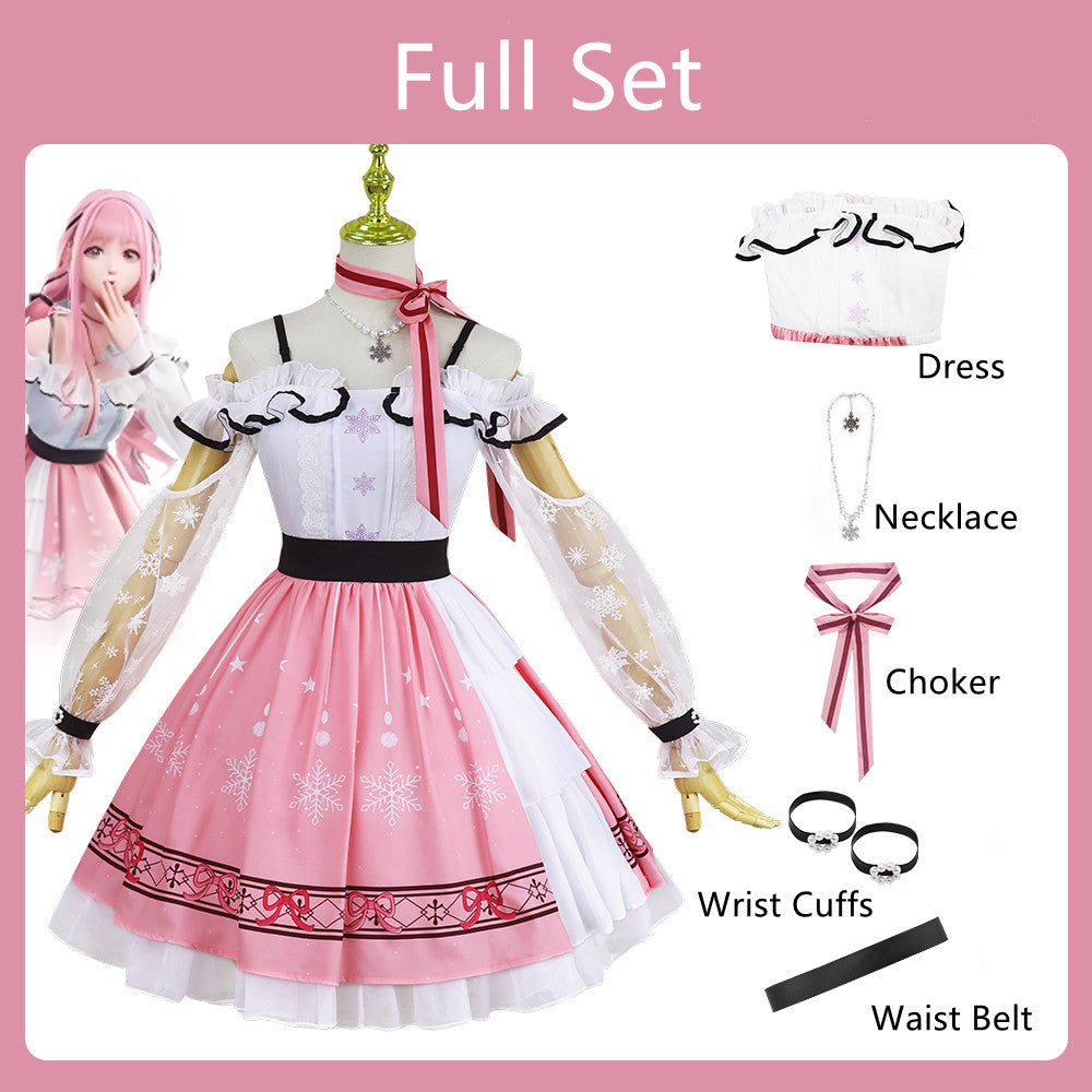 【In Stock】Game Infinity Nikki Cosplay Pink Dress Cosplay Costume Premium Edition