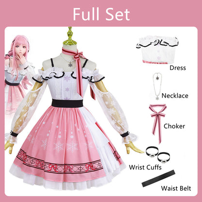 【In Stock】Game Infinity Nikki Cosplay Pink Dress Cosplay Costume Premium Edition