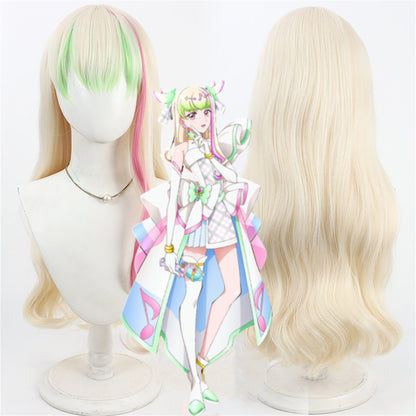 【In Stock】Anime Kimi to Idol Pretty Cure キミとアイドルプリキュアCosplay プリルン Purirun Cure Zukyoon キュアズキューン Cosplay Wig