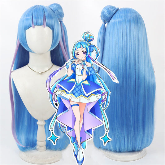 【In Stock】Anime Kimi to Idol Pretty Cure キミとアイドルプリキュア Cosplay Aokaze Nana Cure Wink キュアウインク Cosplay Wig