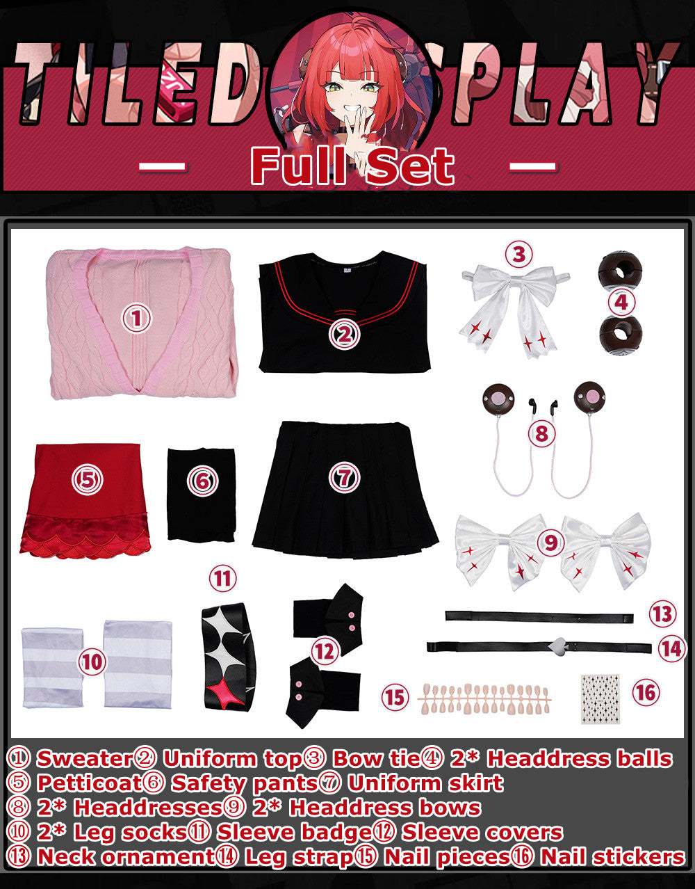 【In Stock】Game Zenless Zone Zero Cosplay Ukinami Yuzuha Cosplay Costume Premium Edition
