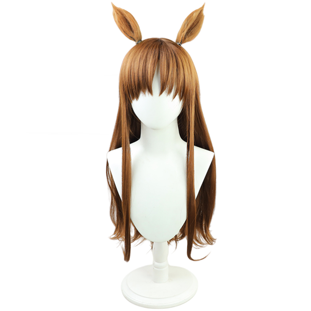 【In Stock】Game Umamusume:Pretty Derby Cosplay グラスワンダー Grass Wonder Cosplay Wig With Ears and Tail