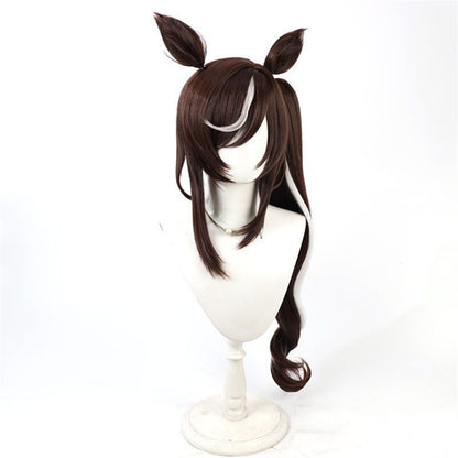 【In Stock】Game Umamusume:Pretty Derby Cosplay サウンズオブアース Sounds of Earth Cosplay Wig With Ears and Tail