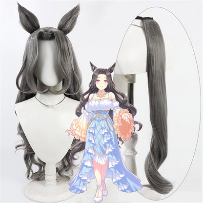 【In Stock】Game Umamusume:Pretty Derby Cosplay セントライト Saint Lite Cosplay Wig With Ears and Tail