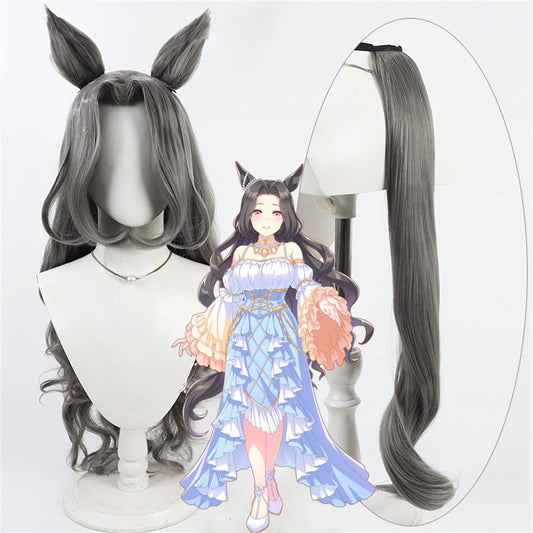 【In Stock】Game Umamusume:Pretty Derby Cosplay セントライト Saint Lite Cosplay Wig With Ears and Tail