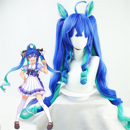 【In Stock】Game Umamusume:Pretty Derby Cosplay ツインターボ Twin Turbo Cosplay Wig With Ears and Tail