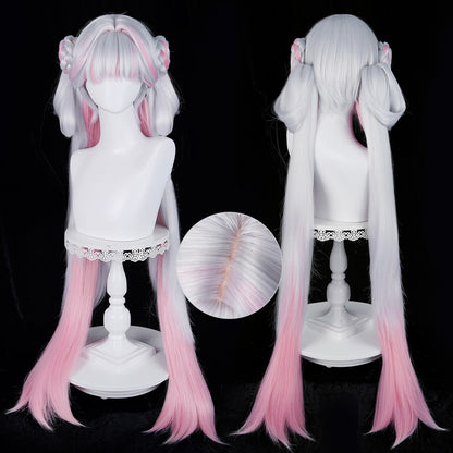 【In Stock】Game Wuthering Waves Cosplay Jinhsi Peach Blossom Cosplay Wig