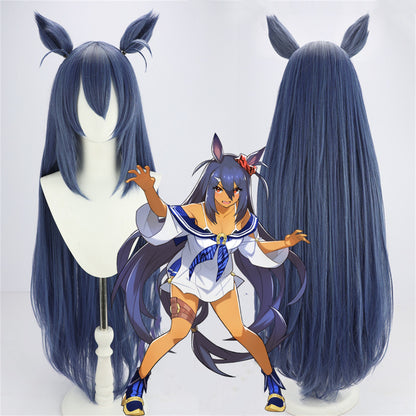 【In Stock】Game Umamusume:Pretty Derby Cosplay ヒシアマゾン Hishi Amazon Cosplay Wig With Ears and Tail