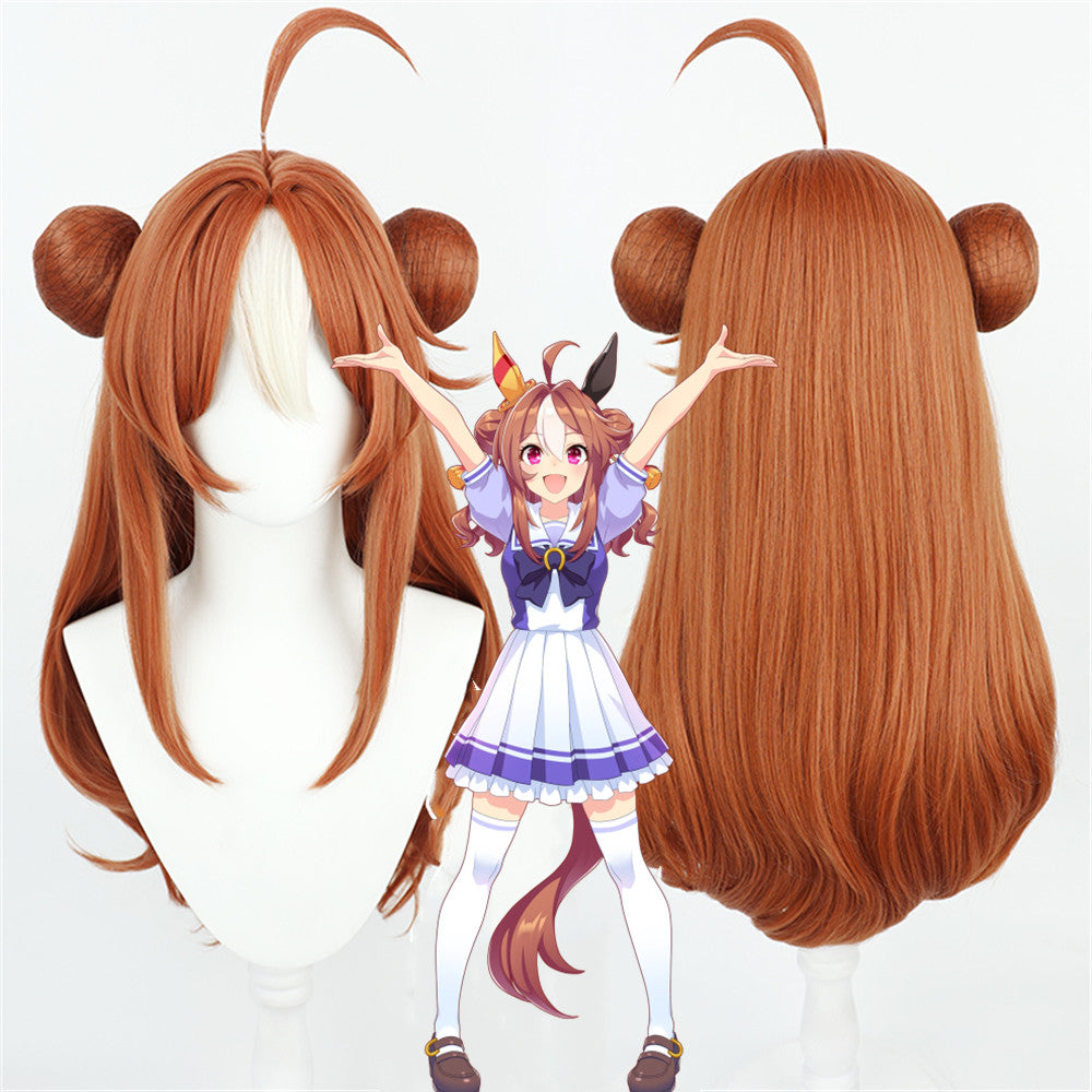 【In Stock】Game Umamusume:Pretty Derby Cosplay コパノリッキー Copano Rickey Cosplay Wig and Tail