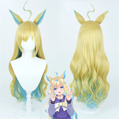 【In Stock】Game Umamusume:Pretty Derby Cosplay ネオユニヴァース Neo Universe Cosplay Wig With Ears and Tail