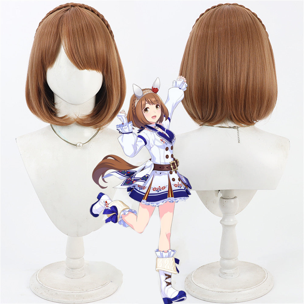 【In Stock】Game Umamusume:Pretty Derby Cosplay ユキノビジン Yukino Bijin Cosplay Wig and Tail