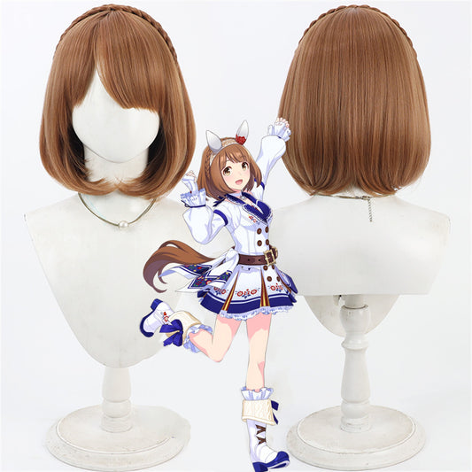 【In Stock】Game Umamusume:Pretty Derby Cosplay ユキノビジン Yukino Bijin Cosplay Wig and Tail