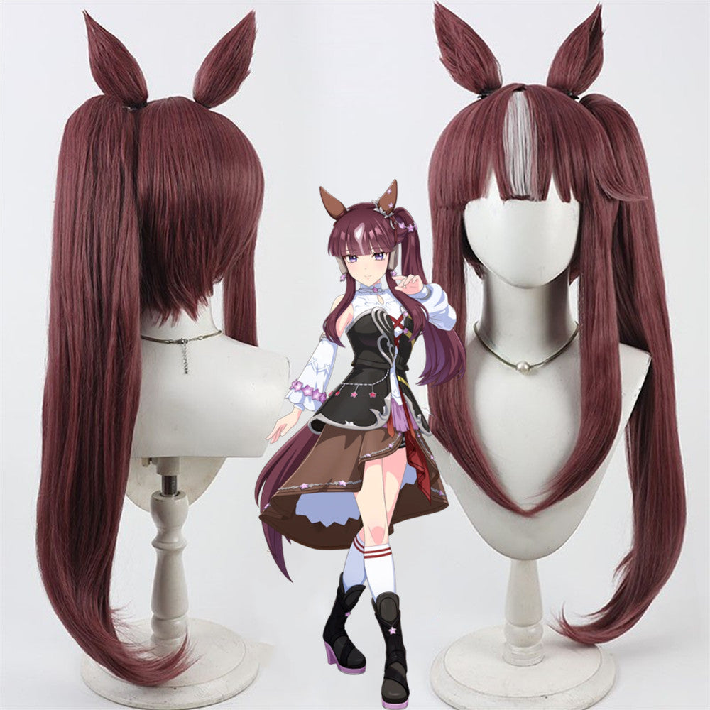 【In Stock】Game Umamusume:Pretty Derby Cosplay ラッキーライラック Lucky Lilac Cosplay Wig With Ears and Tail
