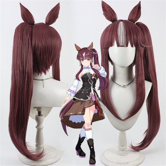 【In Stock】Game Umamusume:Pretty Derby Cosplay ラッキーライラック Lucky Lilac Cosplay Wig With Ears and Tail