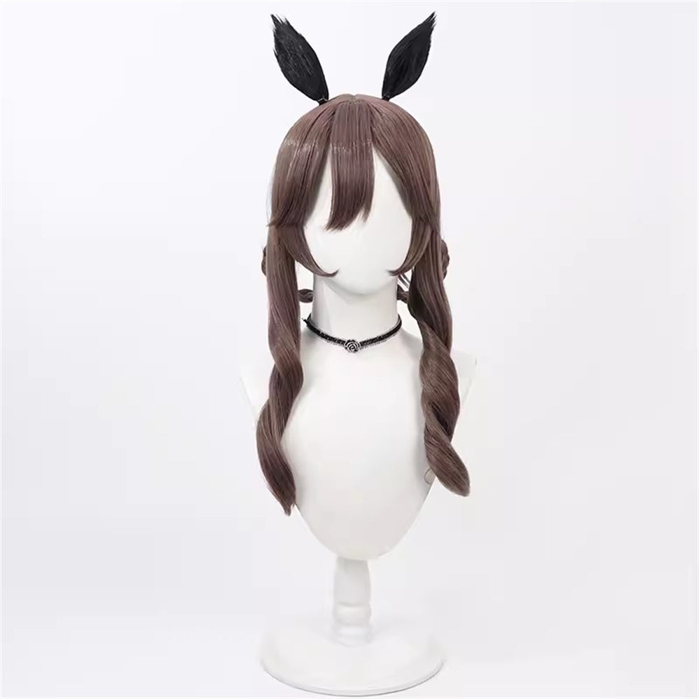 【In Stock】Game Umamusume:Pretty Derby Cosplay ジェンティルドンナ Gentildonna Cosplay Wig With Ears and Tail
