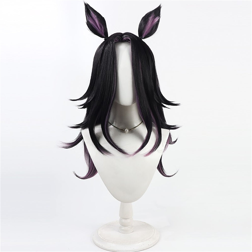 【In Stock】Game Umamusume:Pretty Derby Cosplay フェノーメノ Fenomeno Cosplay Wig With Ears and Tail