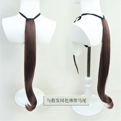 【In Stock】Game Umamusume:Pretty Derby Cosplay ミスターシービー Mr. C.B. (New Year) Cosplay Wig With Ears and Tail
