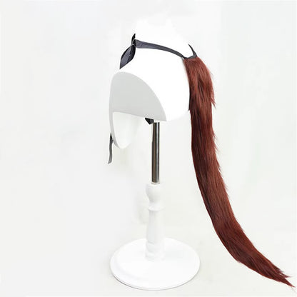 【In Stock】Game Umamusume:Pretty Derby Cosplay ダイワスカーレット Daiwa Scarlet Christmas Cosplay Wig 120cm With Ears and Tail