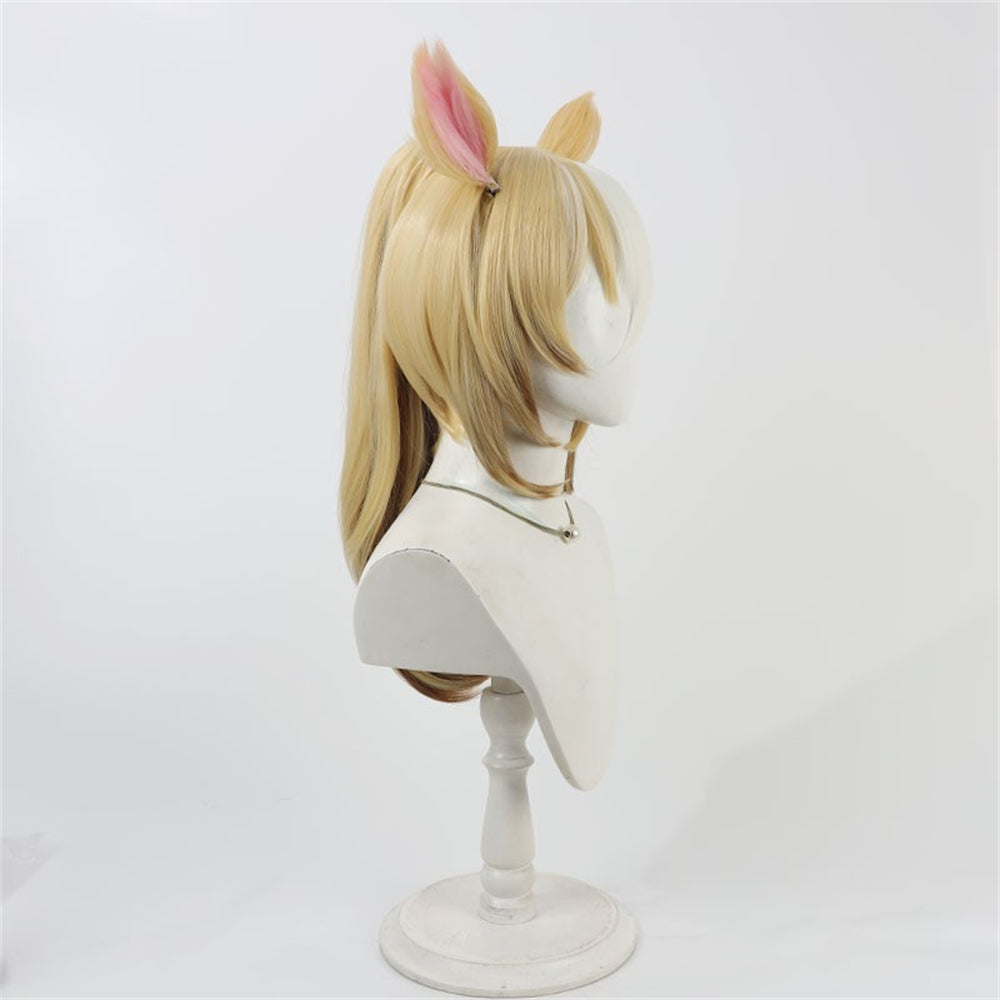 【In Stock】Game Umamusume:Pretty Derby Cosplay デュランダル Durandal Cosplay Wig With Ears and Tail
