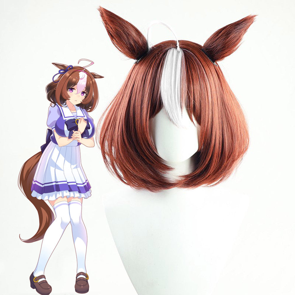 【In Stock】Game Umamusume:Pretty Derby Cosplay メイショウドトウ Meisho Doto Cosplay Wig With Ears and Tail