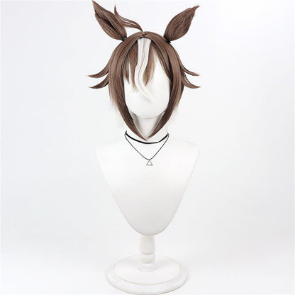 【In Stock】Game Umamusume:Pretty Derby Cosplay Rulership Cosplay Wig With Ears and Tail