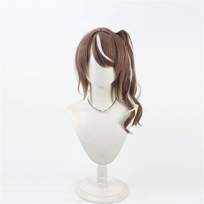 【In Stock】Game Umamusume:Pretty Derby Cosplay ハイキーハロー Highkey Hallo Cosplay Wig With Ears and Tail
