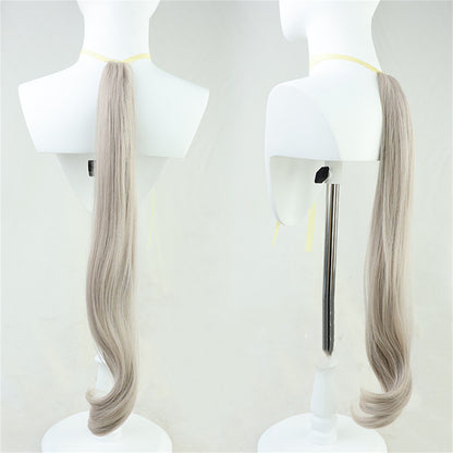 【In Stock】Game Umamusume:Pretty Derby Cosplay レンチャン Curren Chan Cosplay Wig With Ears and Tail