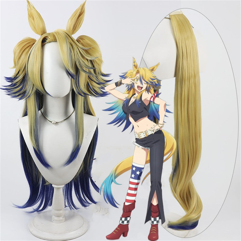 【In Stock】Game Umamusume:Pretty Derby Cosplay オベイユアマスター Obey Your Master Cosplay Wig With Ears and Tail