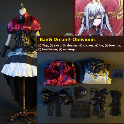 【In Stock】Anime BanG Dream! Ave Mujica Cosplay Oblivionis Sakiko Togawa Cosplay Costume