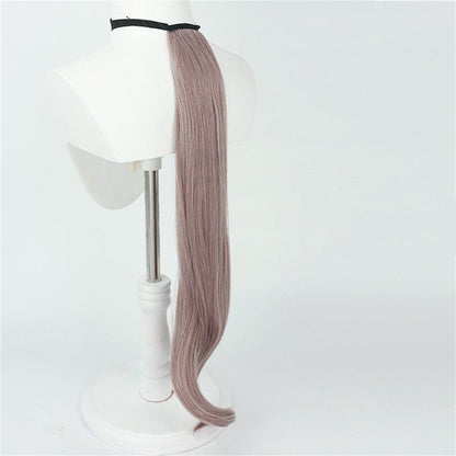 【In Stock】Game Umamusume:Pretty Derby Cosplay ワンダーアキュート Wonder Acute Cosplay Wig Updo Hair Style With Ears and Tail