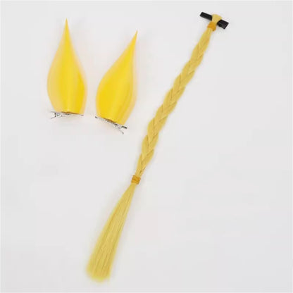 【In Stock】Game Umamusume:Pretty Derby Cosplay カルストンライトオ Calstone Light O Cosplay Wig With Ears and Tail
