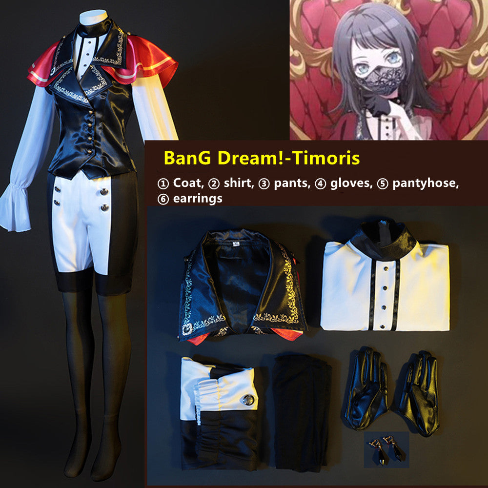 【In Stock】Anime BanG Dream! Ave Mujica Cosplay Timoris Yahata Umiri Cosplay Costume