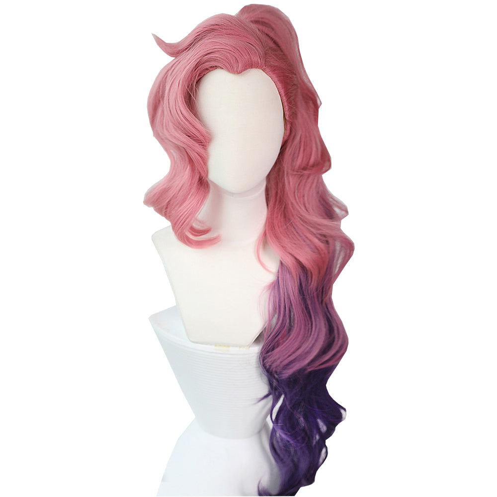 【In Stock】Game League of Legends Cosplay Gradient Color Ponytail Seraphine Cosplay Wig