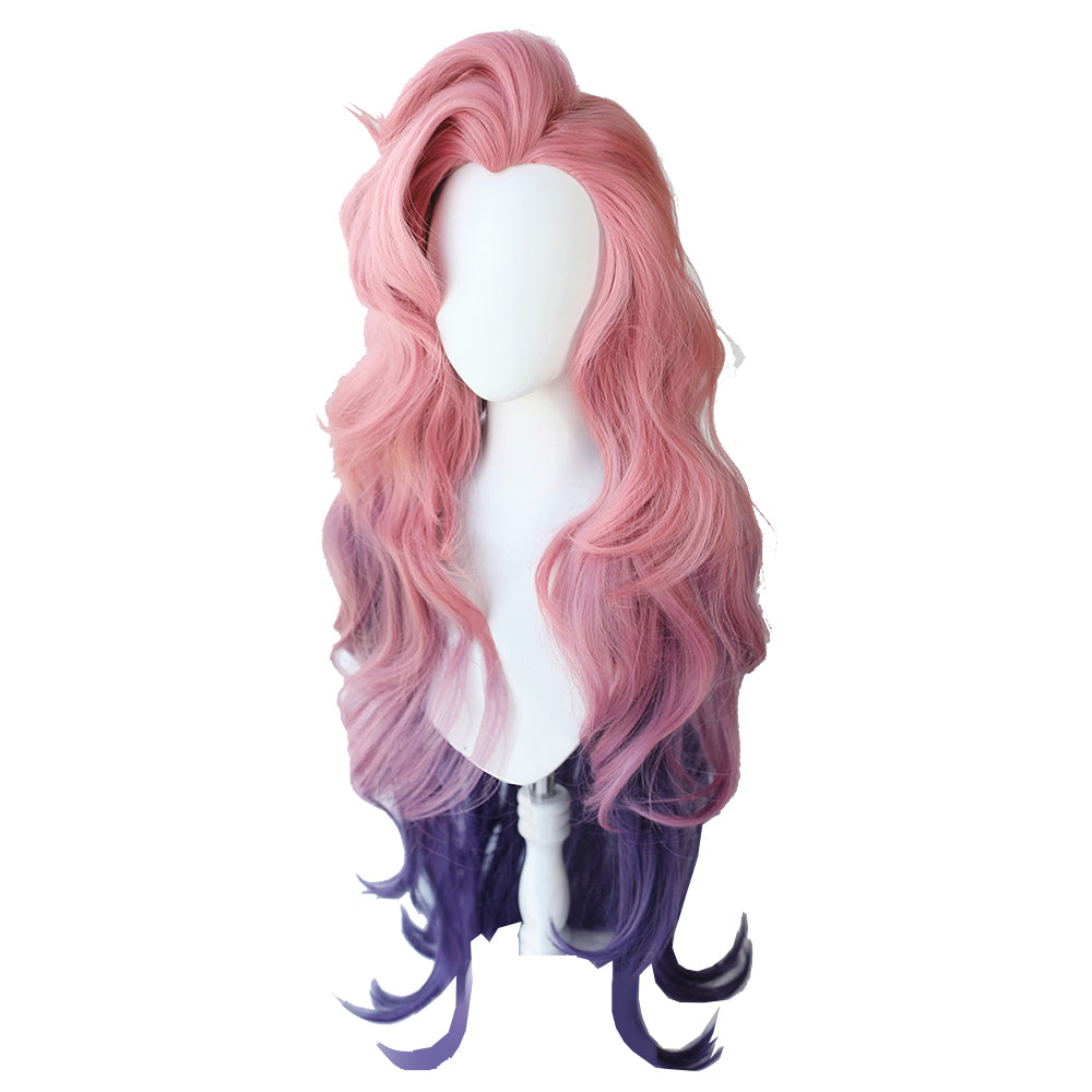 【In Stock】Game League of Legends Cosplay Gradient Color Fluffy Seraphine Cosplay Wig