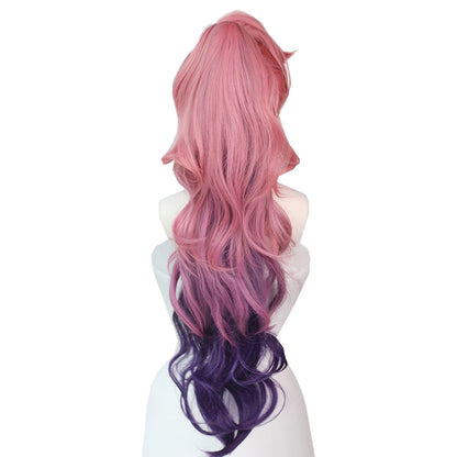 【In Stock】Game League of Legends Cosplay Gradient Color Ponytail Seraphine Cosplay Wig