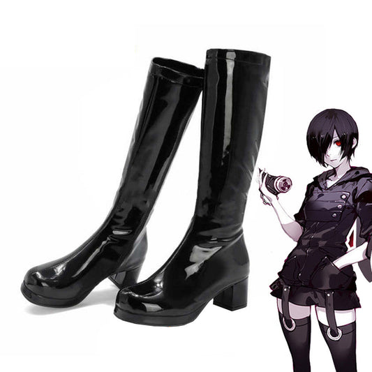 Anime Tokyo Ghoul Cosplay Touka Kirishima Cosplay Shoes - Matte Style / 35 - Cosplay Shoes Boots